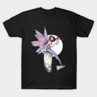 Whispering Moon Fairy Art by Molly Harrison T-Shirt